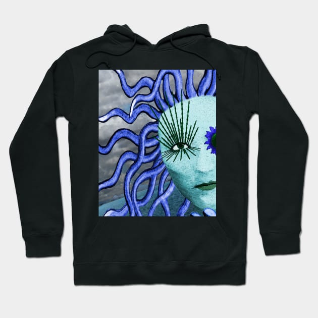 Blue Medusa Hoodie by Loveday101